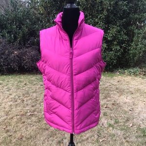 EUC! Bright pink Lands’ End Vest!